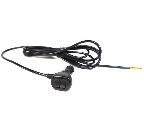 10 ft Car Cigarette Lighter Socket Plug w/Changing Pattern On Off Toggle Switch
