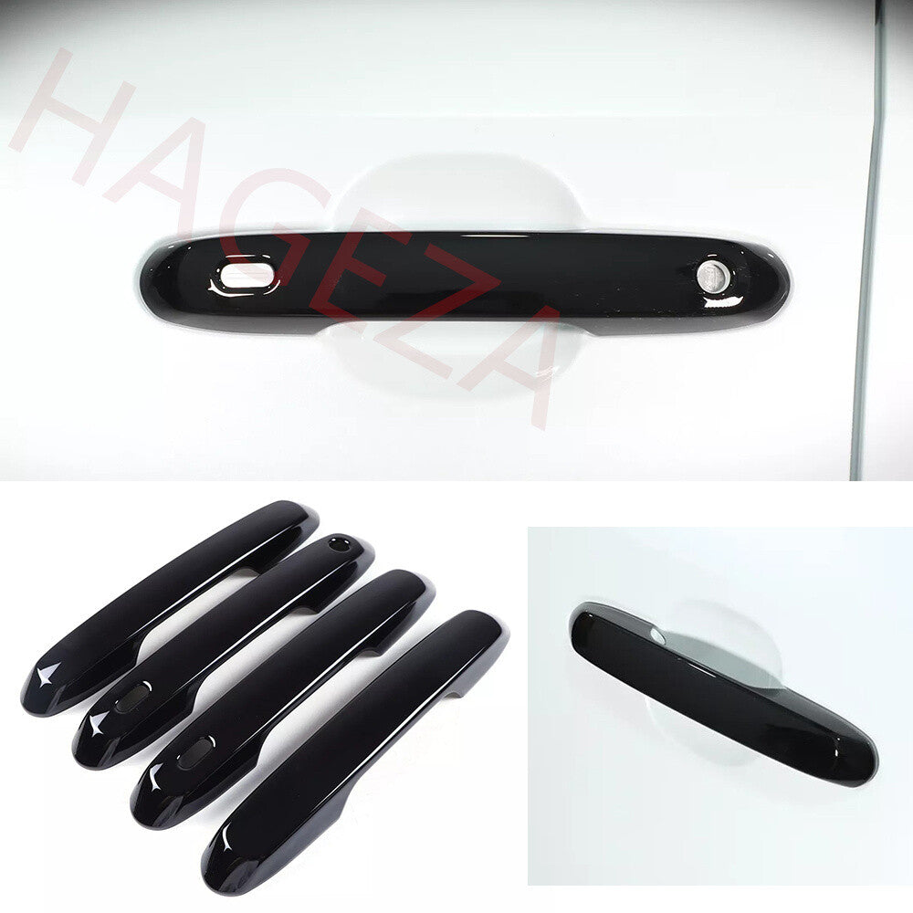Gloss Black ABS Side Door Handle Panel Cover For Toyot@ for Land Cruiser LC250 2024+