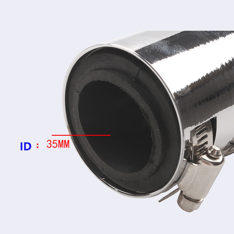 36-inch universal stainless steel radiator flexible cooling water hose kit with cap