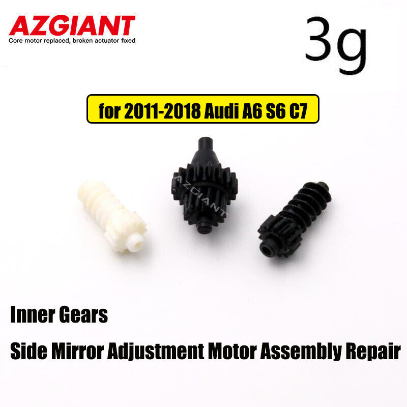 Repair of the motor gear for adjusting the side mirror of a car, applicable to for Audi A6, S6, and C7 (2011-2018).