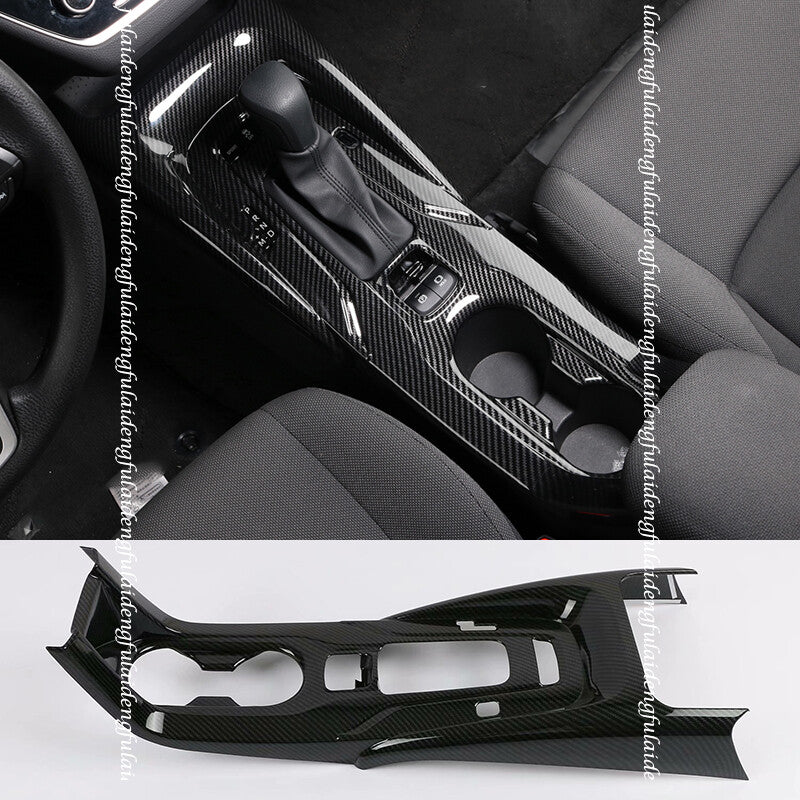 for Toyota for Corolla 2019-2022 Carbon Fiber Inner Gear Shift Box Panel Cover Trim
