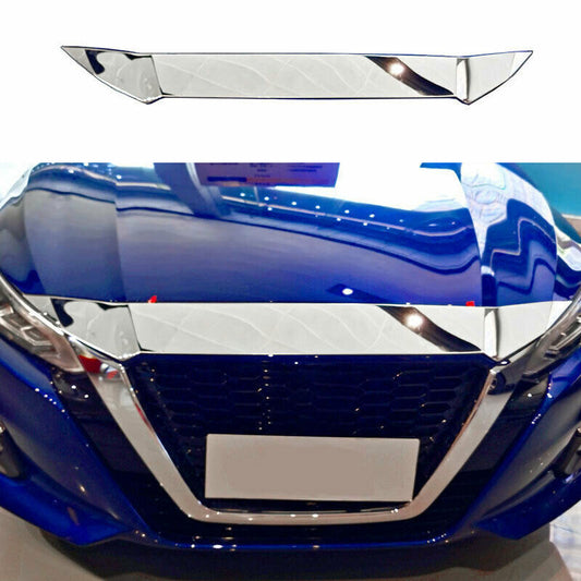 Chrome Front Grille Grill Engine Hood Strip for Nissan Altima/Teana 2019-2022