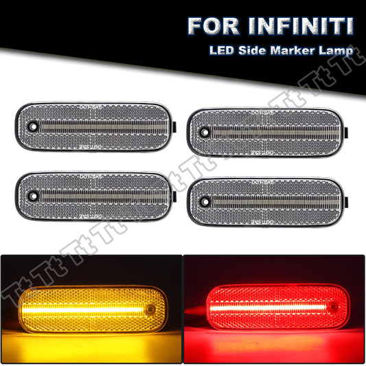 Amber-red LED front and rear bumper side marker lights are suitable for 1991-2002 for Infiniti G20 models.