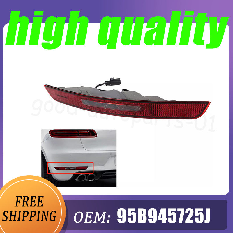 1-95B945725J Left rear bumper stop light reflector for Porsche Macan 14-20