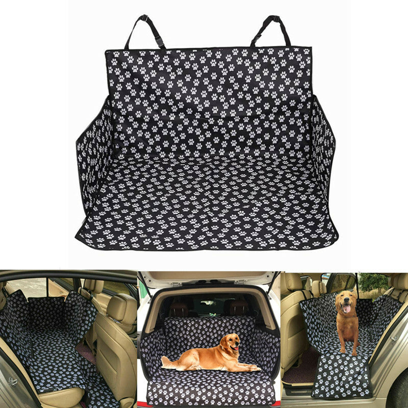Car Seated Oxford Cloth Mat Pad Pet Printed Black Pet Waterproof Mat for Seat Cover