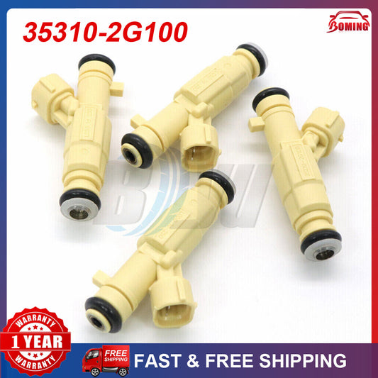 4-piece 35310-2G100 fuel injector kit suitable for 2011-2013 for Hyundai for Tucson and 2010-2012 for Kia Forte Koup