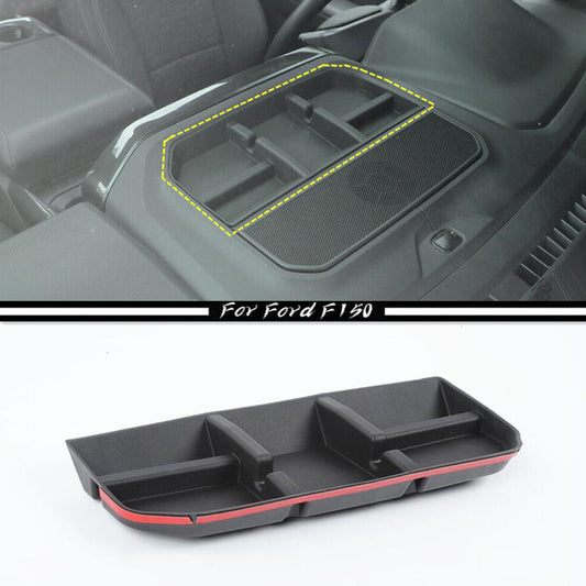 for Ford F150 F-150 21-23 Accessories Black Car Front Dashboard Storage Box Tray Trim
