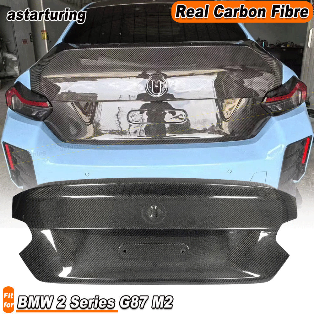 for BMW 2 Series G87 M2 23-24 Real Carbon Rear Trunk Boot Lid Bootlid Cover Trim
