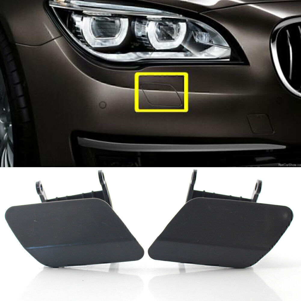 2X for BMW 7 F01 F02 2012-2015 2014 2013 Front Bumper Headlight Washer Cap Cover