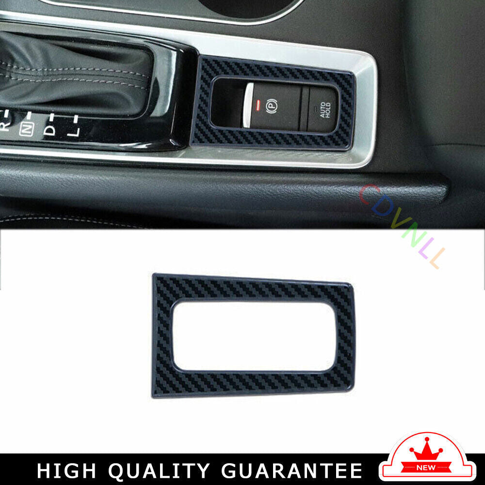 Car Electronic Handbrake Decoration for Nissan Altima 2019-22 Steel Carbon Fiber