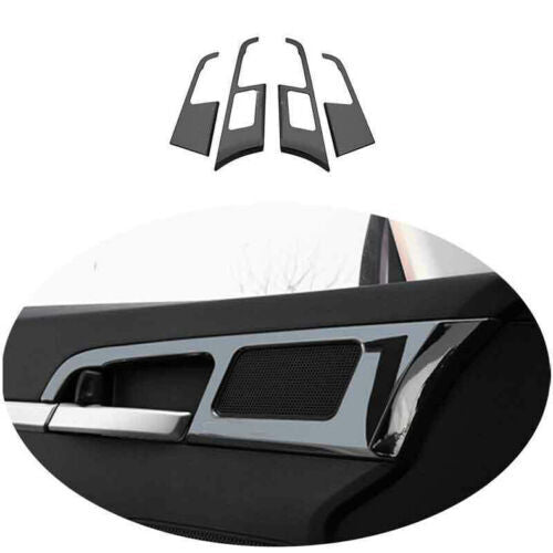 for Hyundai for Elantra 2017-20 Black Steel Inner Door Handle Bowl Frame Cover Trims