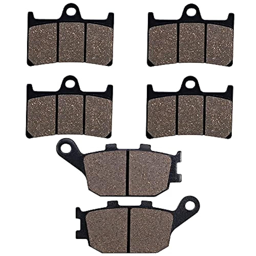 3 Pairs Front Rear Brake Pads for Yamaha R1,Tracer 700, MT09 MT-09 A, XSR700