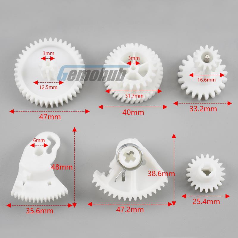 6x Trunk Lock Actuator Gear for Mercedes-Benz X164 GL320 GL350 GL420 GL450 GL500