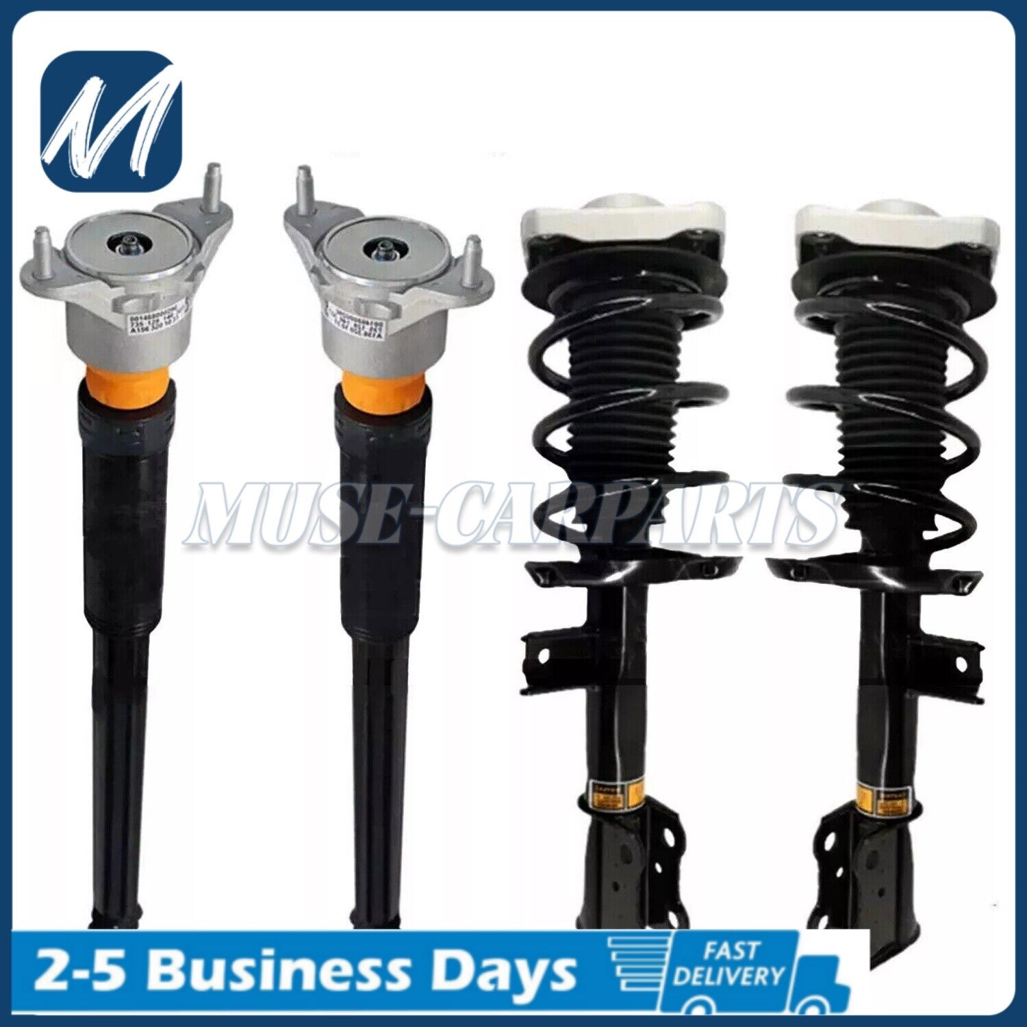 Pair Front Hydraulic Spring Shock Struts Assys Fit for Infiniti QX56 QX80 2011-2021