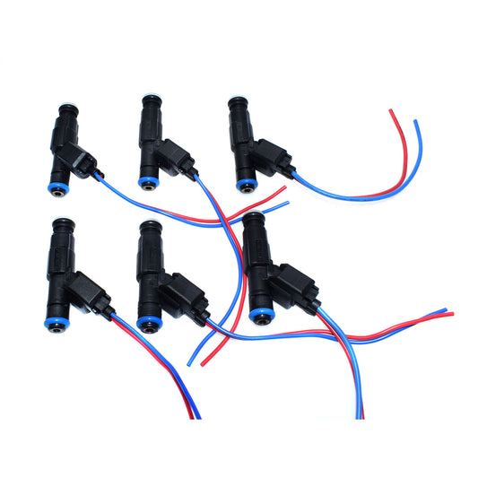 6-piece fuel injector and connector plug set for Jeep Cherokee for Wrangler 0280155784