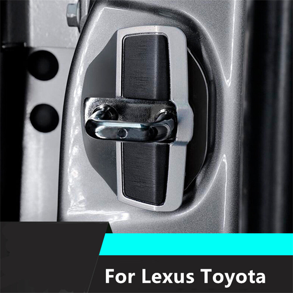 1Set Car Door Lock Stabilizer Protector Lock Buckle Cover Fit for Lexus for Toyota
