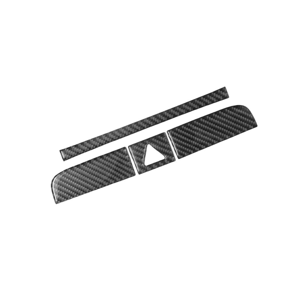 4Pcs Carbon Fiber Warning Light Frame Cover Trim for Volkswagen for Passat 2006-2011