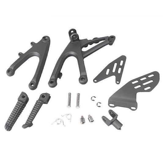 Moto Front Footrests Foot Peg Kit Assembly for Yamaha YZF R1 2007-2008 Abrasive