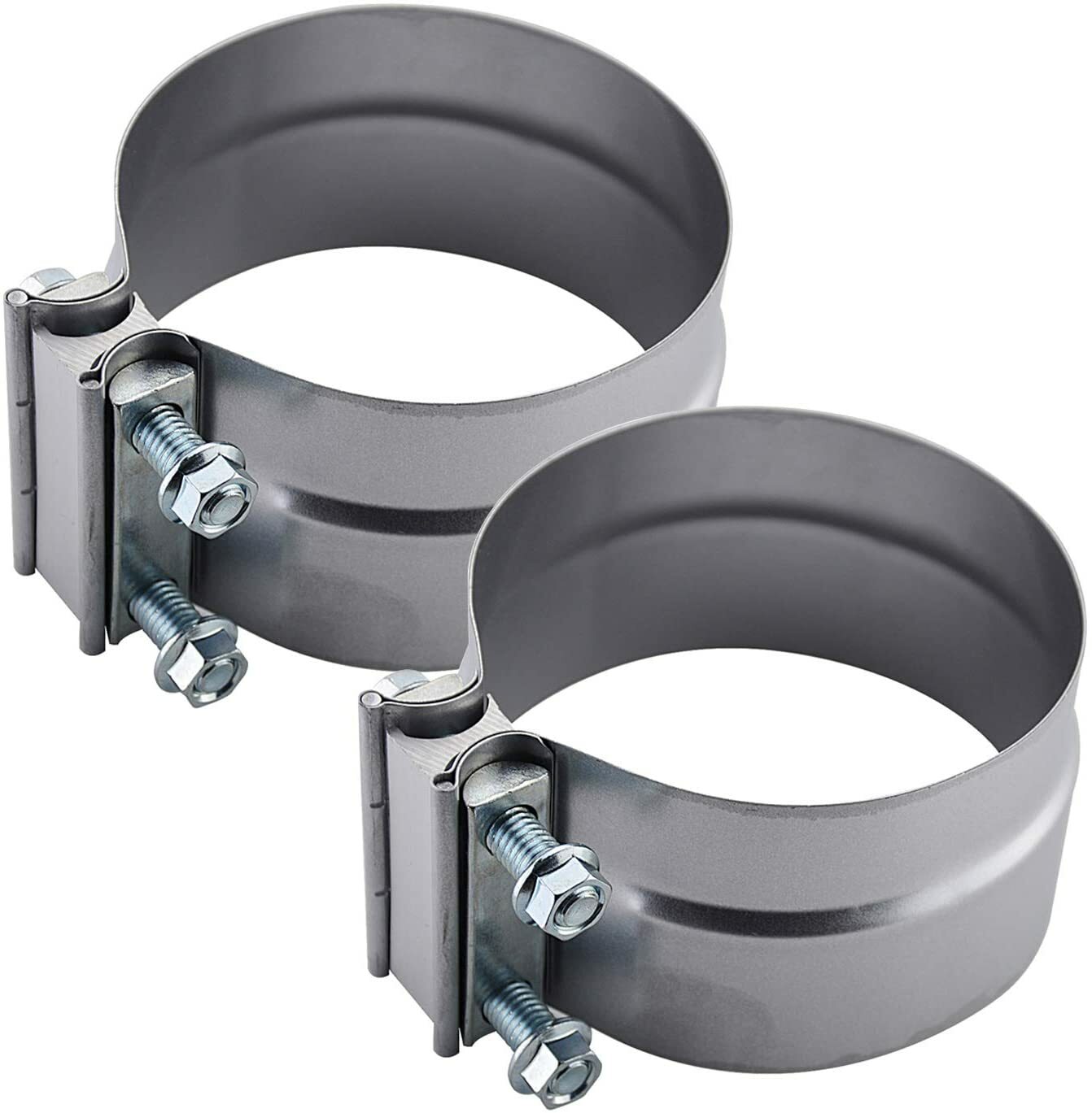 2.5-inch coiled hose clamp repair parts, 304 stainless steel, 2 pieces