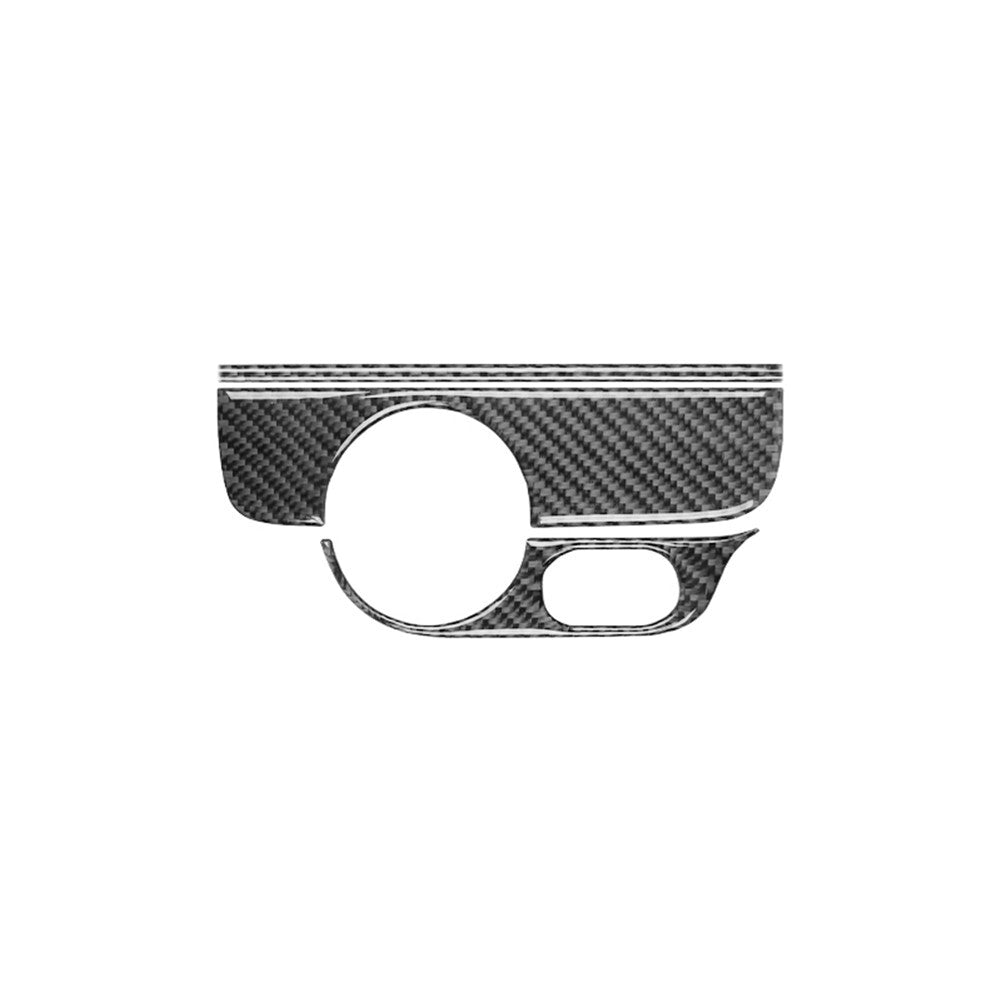 Carbon Fiber Headlight Control Cover Trim for Volkswagen for Jetta Sedan 2011-2014