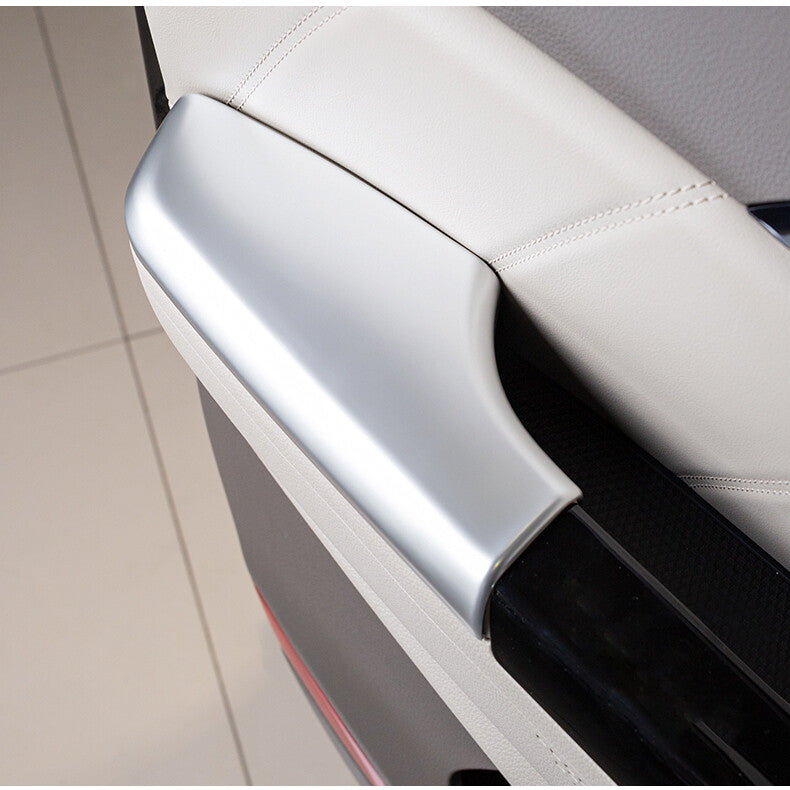 for Kia Carnival 2022-2023 Silver Car Interior Door Armrest Panel Trim Cover 2x