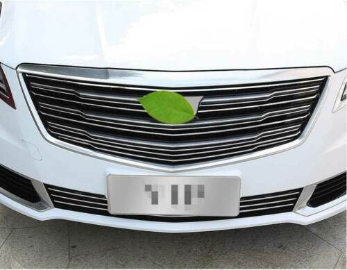 For 2018-2020 for Cadillac XTS Car Front Center Mesh Grille Grill Chrome Strips Trim
