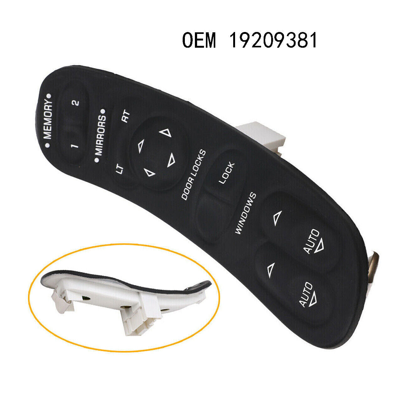 for Chevrolet 1C5 for Corvette Master Power Window Switch Left Driver Side 19209381