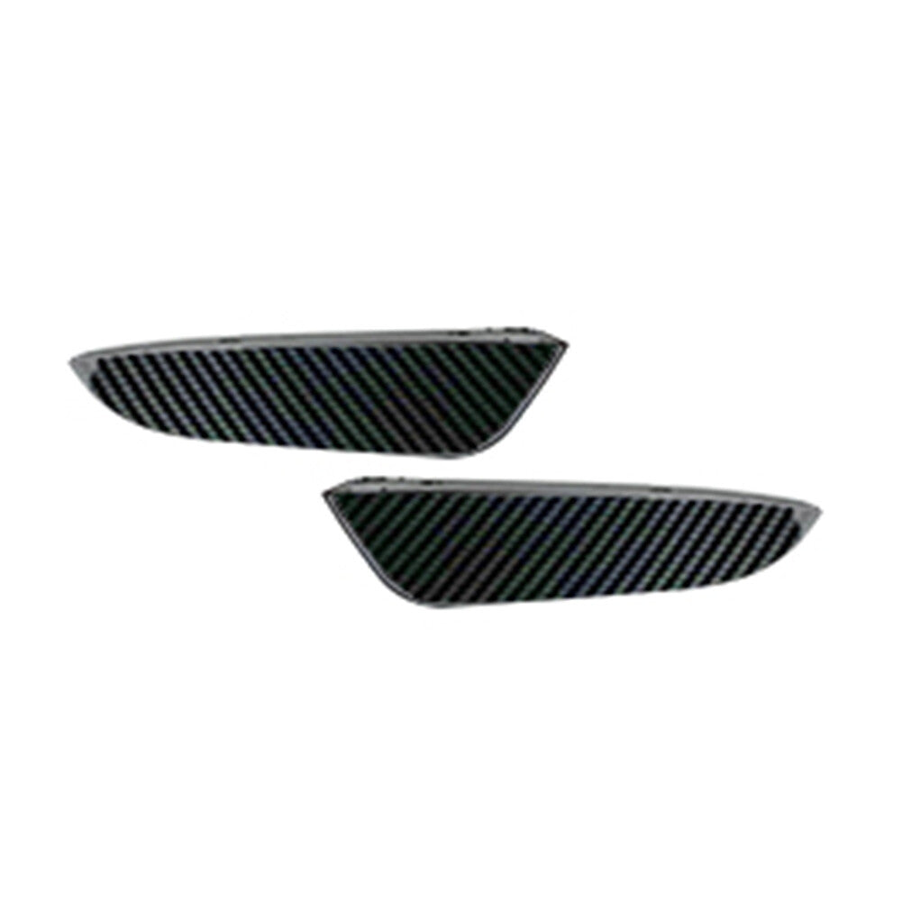 for Benz C-Class W206 Carbon fiber Look Front Bumper Side Lip Splitter Spoiler