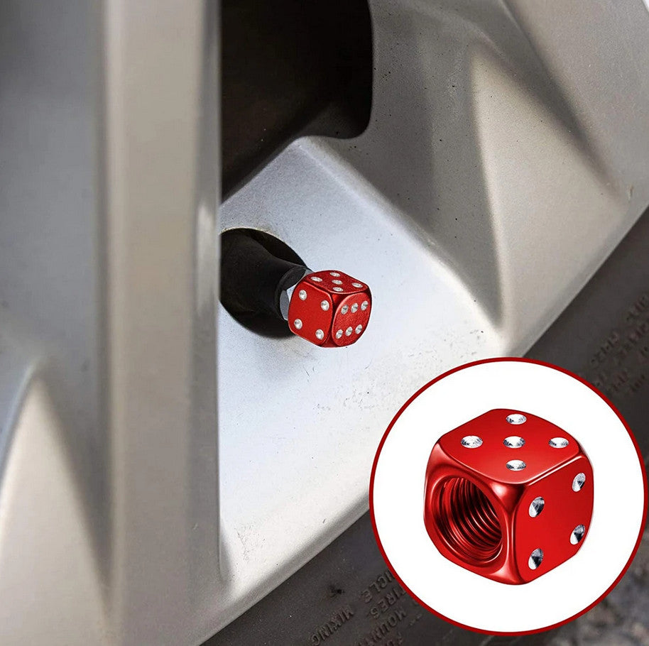 Car tire valve cover rod cover air valve dust cover ray red for Toyota