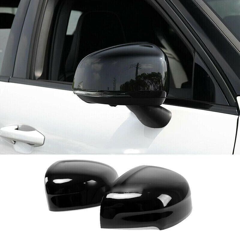 for Volvo XC40 2019-2023 Gloss black Side Door Rearview Mirror Cover Trim Caps