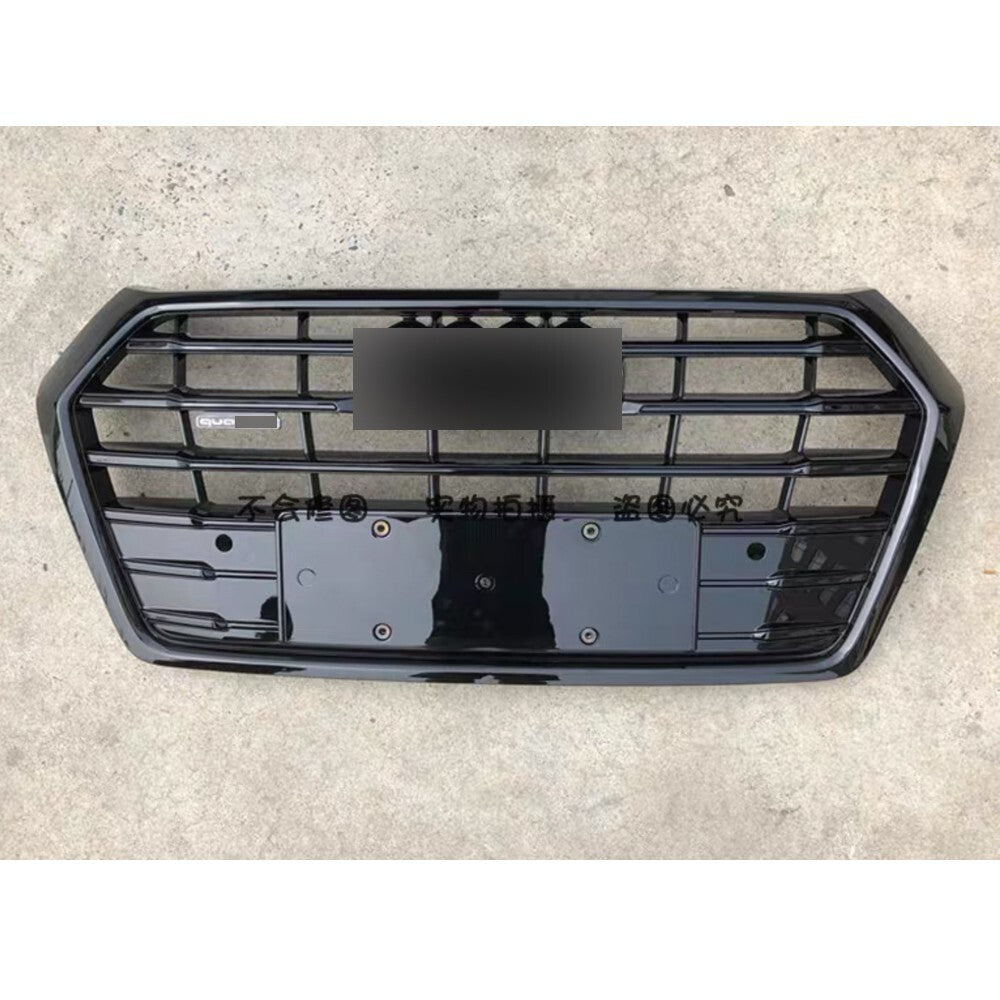 Fit for Audi Q5L 2018 2019 2020 Front Bumper Grille Mesh Grill Glossy Black New