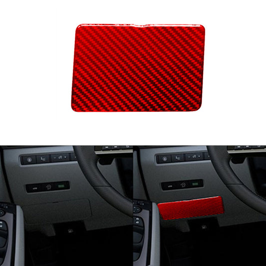 Red Carbon Fiber Fuse Door Cover Frame Cover Trim for Nissan Altima 2019-2022