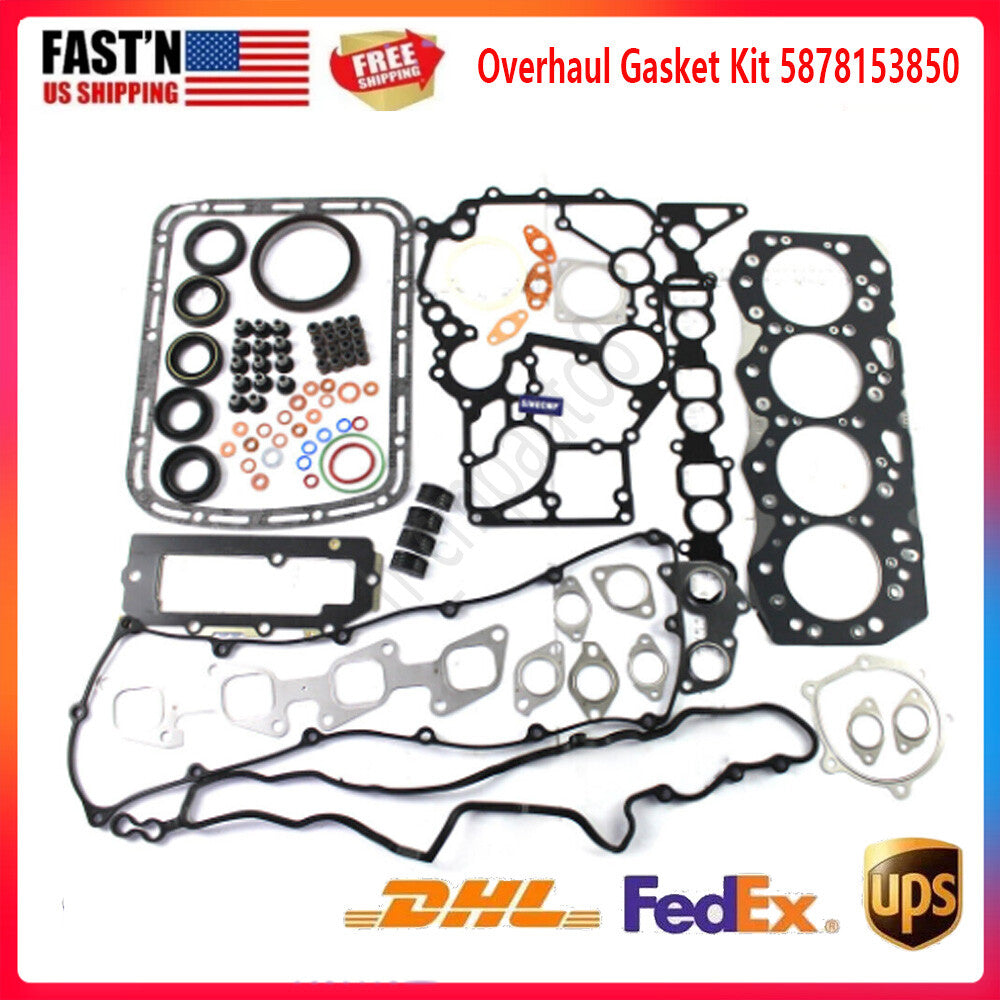 Engine Overhaul Gasket Kit Set for Isuzu NPR NQR NHR NKR ELF Truck 4JJ1 4JJ1-TC