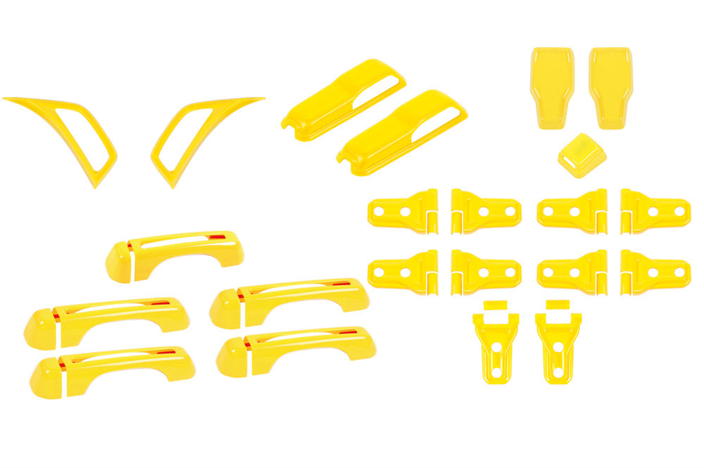 for Jeep for Wrangler JL 4Door 2018+ Yellow Exterior Accessories Full Set Trim 37PCS