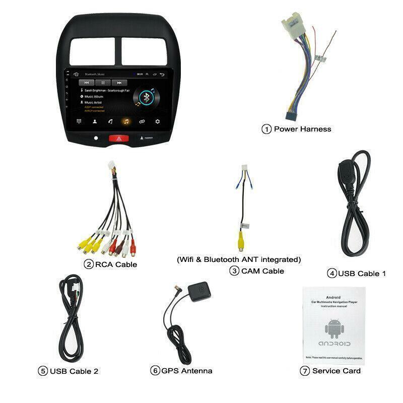 Android 10.1 Car MP5 Player Wifi GPS Navi Stereo Radio for Mitsubishi ASX 10-17