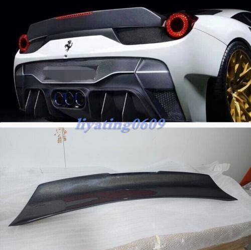 for Ferrari 458 Italian Spider 2010 - 15 Carbon Fiber Rear Fork Spoon Wings