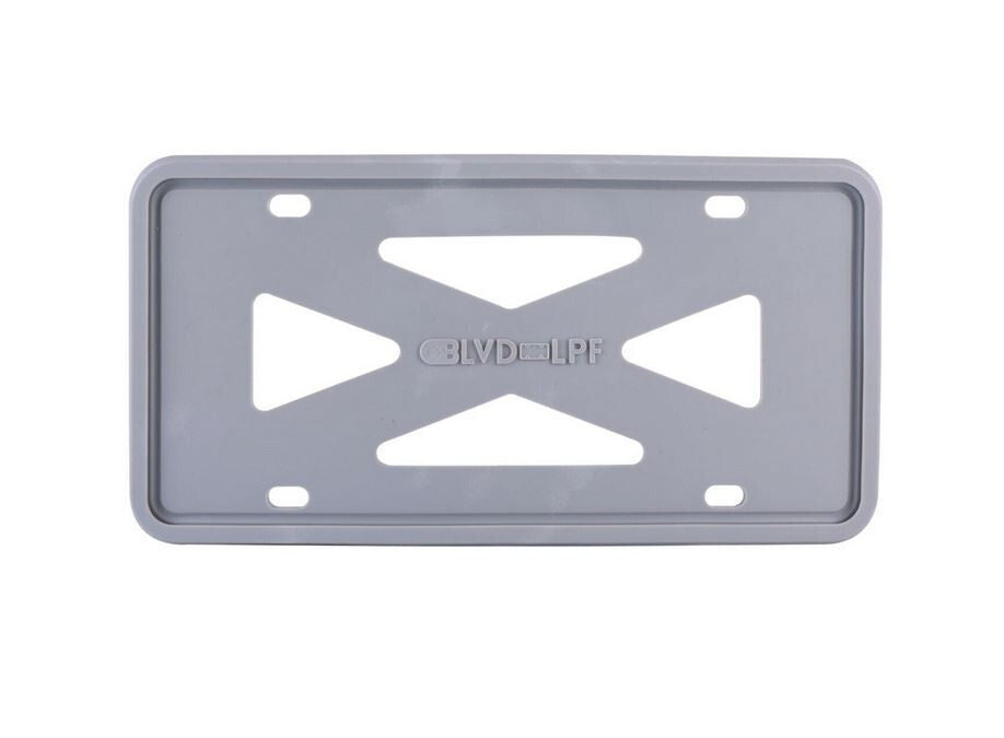 Car license plate frame cover cap, trunk gray silicone, suitable for Nissan