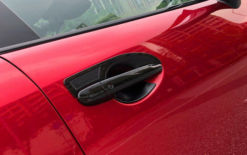 8P for Mazda 6 Atenza 2020-2021 Gloss Black Outside for Smart Door Handle Cover Trim