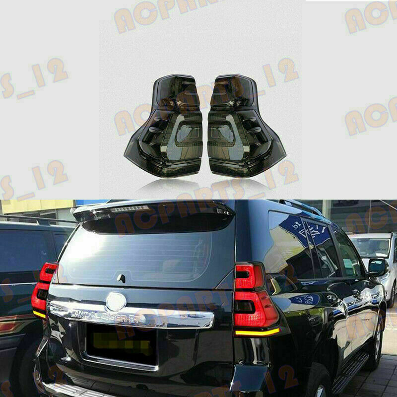 Black Smoke Tail Light Rear Lamp Assembly LED for TOYOTA PRADO FJ/LC150 2018-21