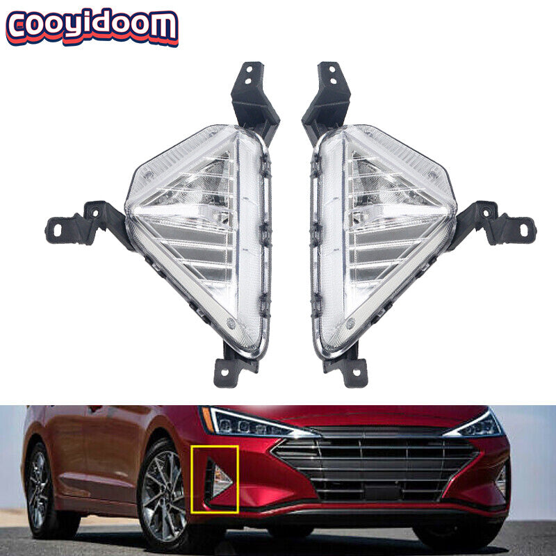 1 Pair Front bumper Fog Light Turn Signal Lamp for Hyundai for Elantra Sedan 2019-20