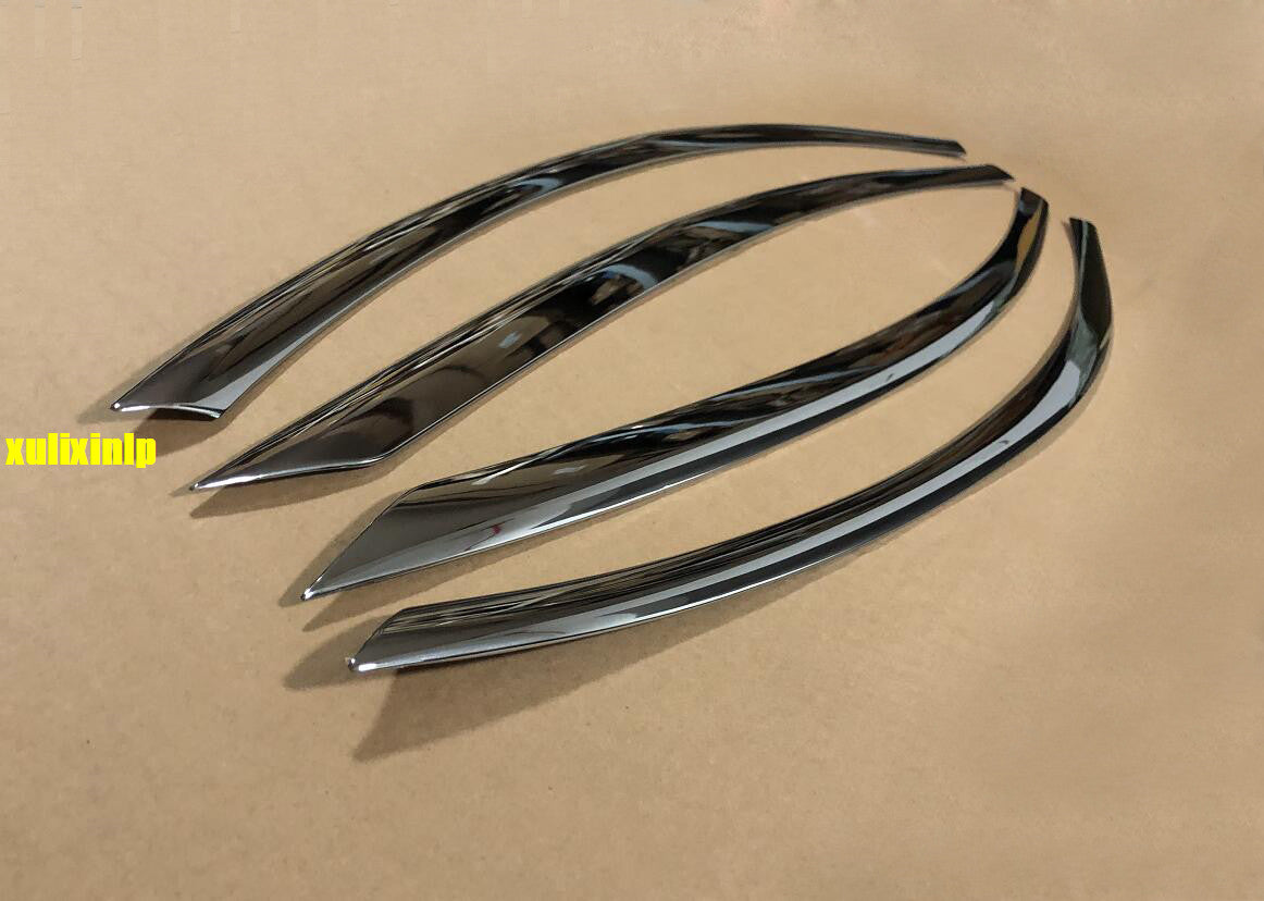 for Tesla Model 3 2017-2023 Chrome Window Visor Vent Shades Sun Rain Guard Cover