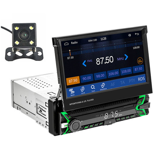 Single 1Din 7in Car Stereo Bluetooth Radio For Apple Carplay Android Auto Camera