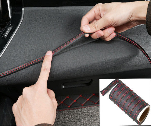 Universal Car Dashboard 2M PU Leather Decor Line Strip Sticker Trim Accessories