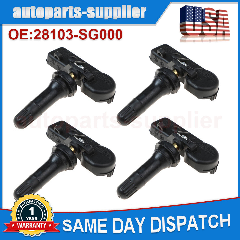 4 TPMS tire pressure sensors 281034G000 for Subaru WRX Outback Impreza XV