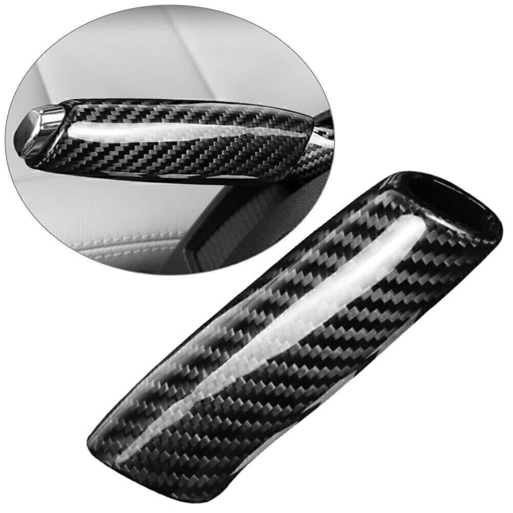 Carbon Fiber Style Handbrake Cover Handle Protector Fit for Benz Class A B