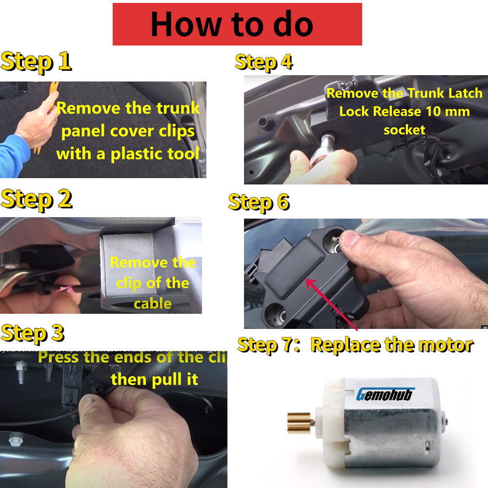 4519064400 Electric Trunk Lock Latch Motor For 2009-2014 for Smart Fortwo 451