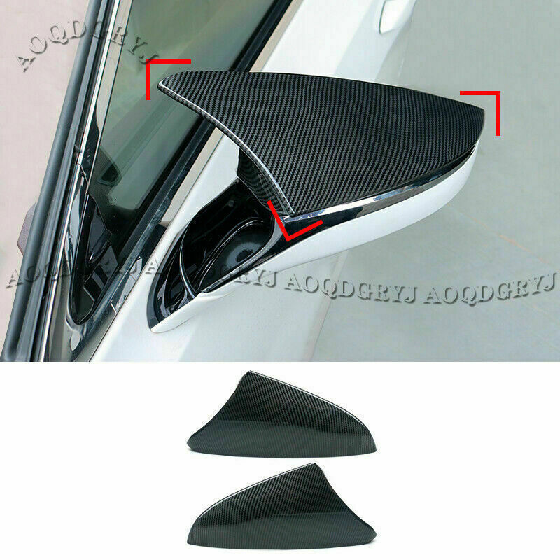 for Lexus ES350/300H/250 19-22 carbon fiber Ox Horn Rear View Mirror Cover Trim