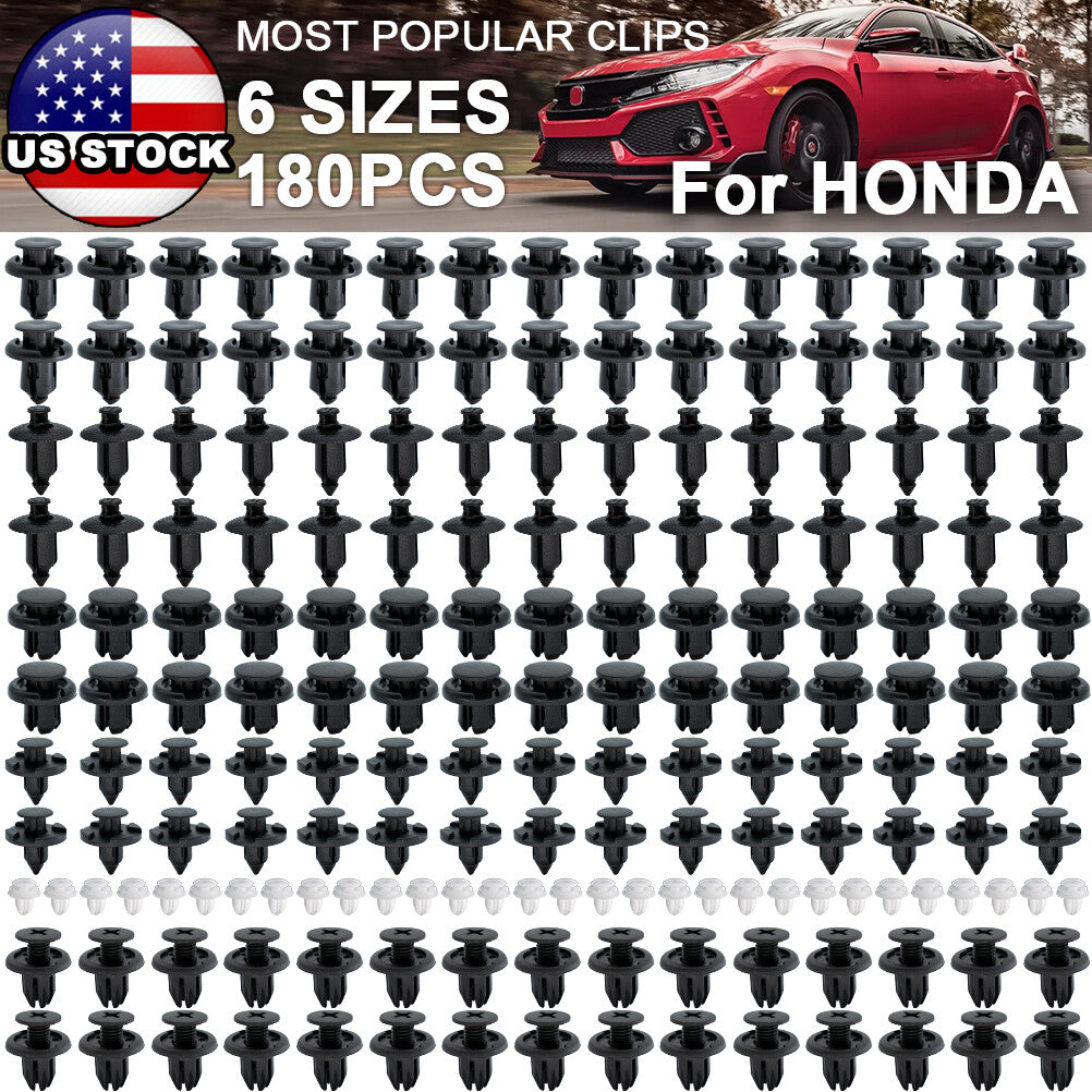 180 Trim Panel Clips Bumper Fender Fastener Push Rivets for HONDA for CIVIC ACCORD