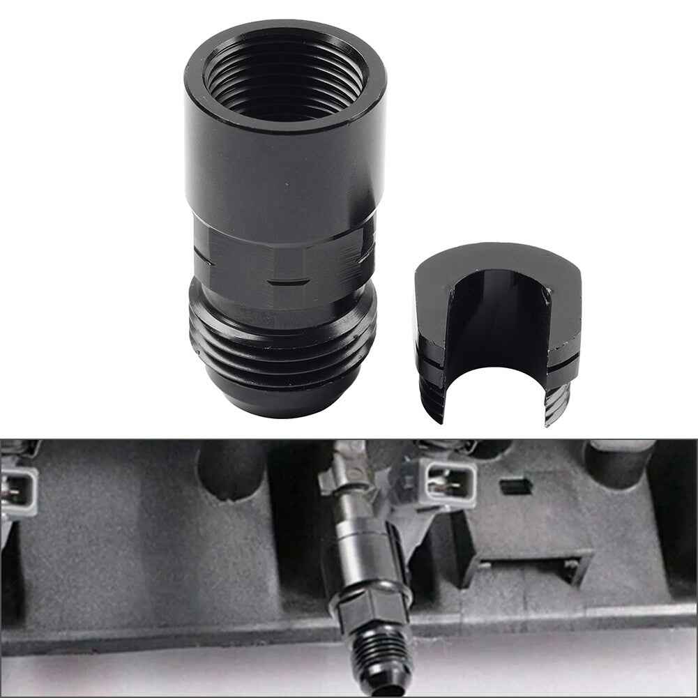 8AN Male to 3/8 Quick Disconnect EFI Fuel Rail Adapter Fitting For GM LS