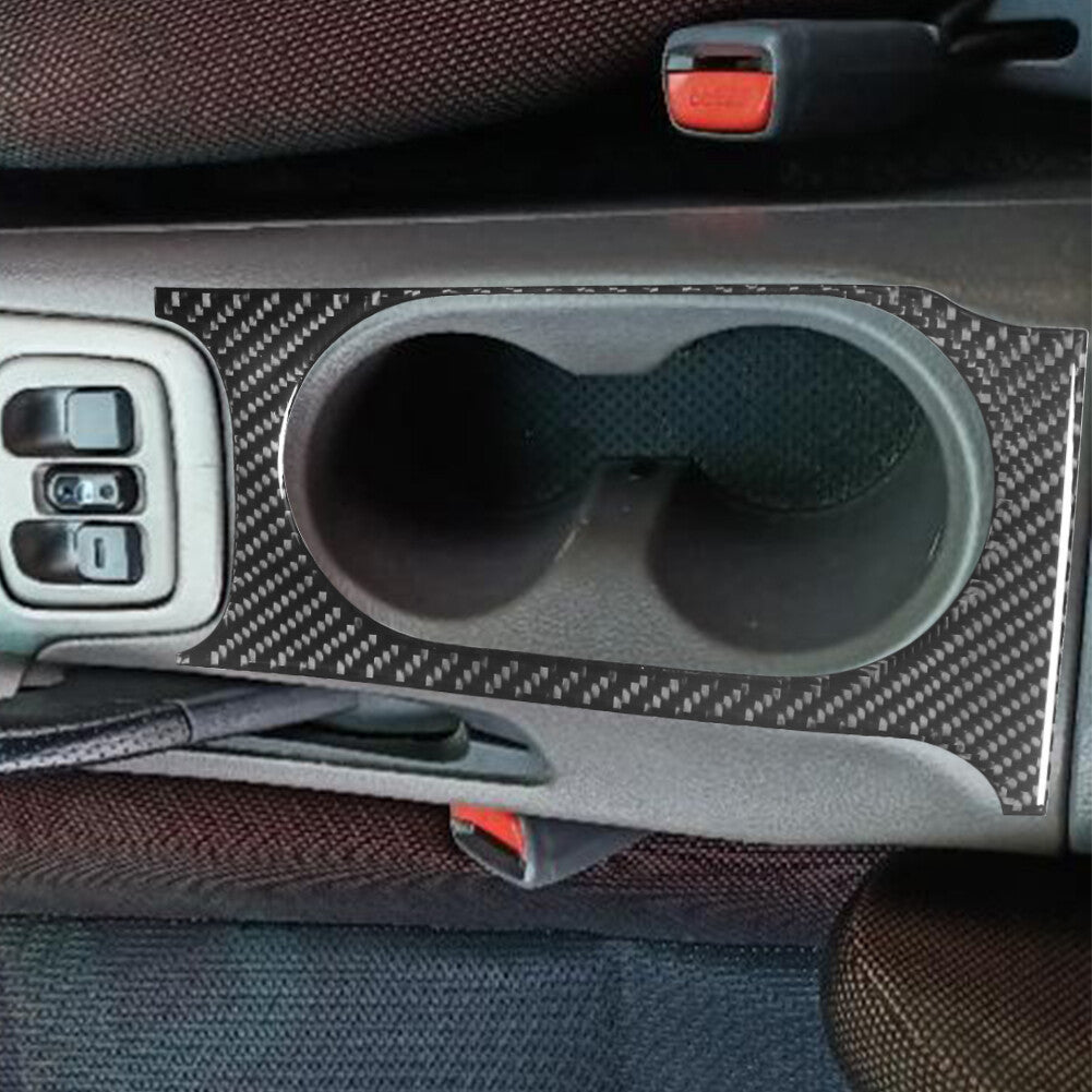Carbon Fiber Console Water Cup Holder Frame Cover for Toyota Celica 2001-2005